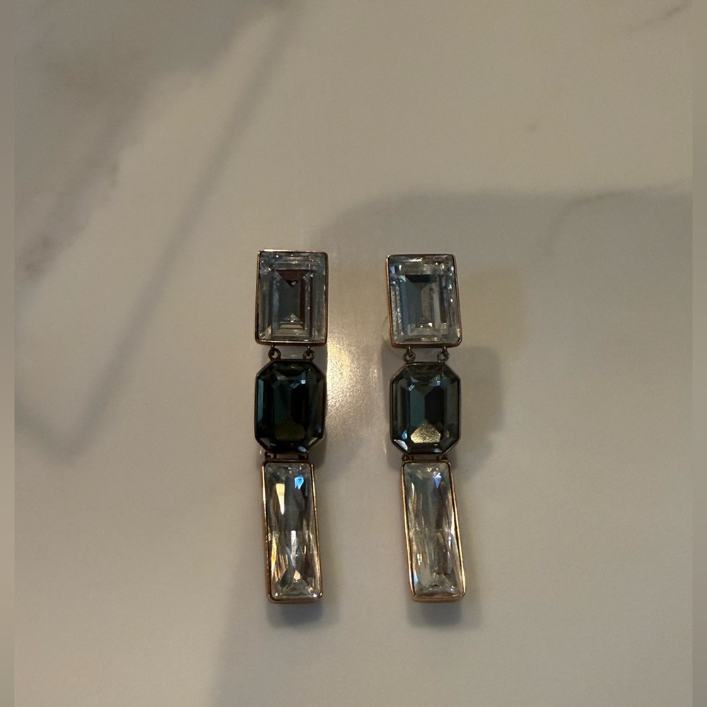 Swarovski golden color set Crystal Earrings